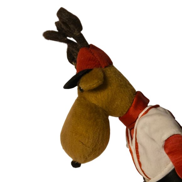 Baseball Reindeer Figurine with Wooden Doll Chair Christmas Sports Decor 15 Inch - Picture 14 of 16